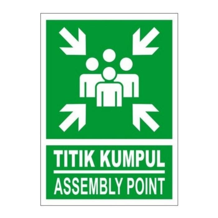 

Titik kumpul assembly point akrilik skotlet ukuran A4 - 21x29,7 cm