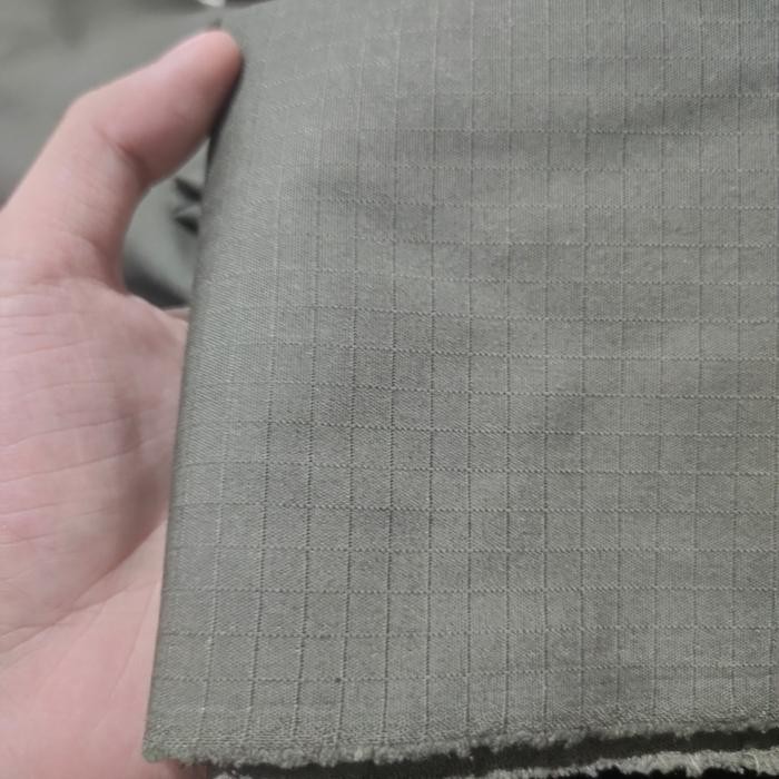 

bahan kain TR ripstop ripstok ripstock hijau olive satpol yard premium