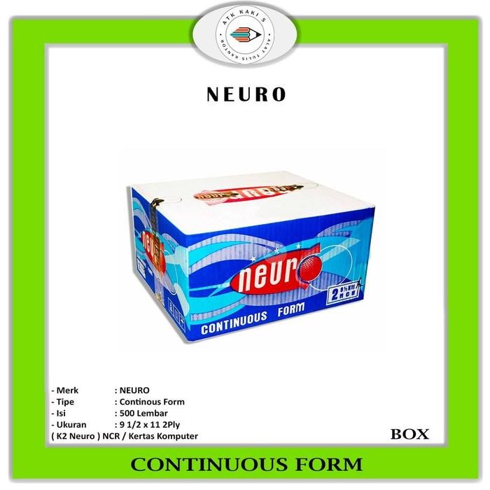 

NEURO - Continous Form 91/2 x 11 2 Ply ( K2 ) NCR / Kertas Komputer