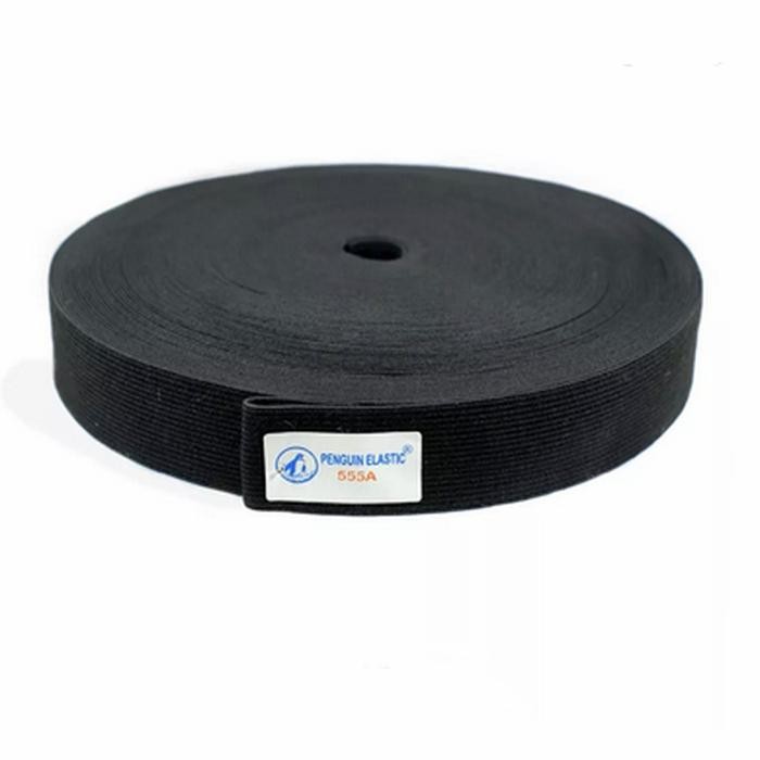 

karet penguin 555A - karet elastis 3cm - karet celana hitam