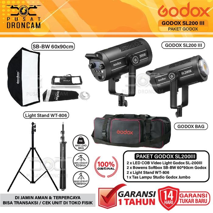 Godox Paket Studio SL-200III SL200III SL-200 Mark III - 200W - SL200