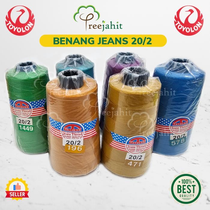 

Benang Jahit Jeans 20/2 3000Y Merk Toyolon per Pcs