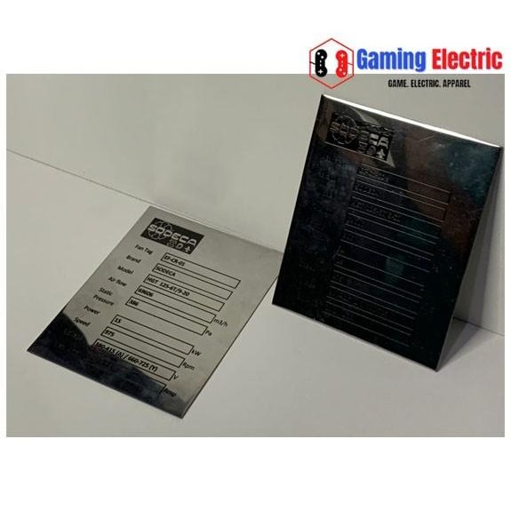 

name plate panel / Name Tag Stainless Ukuran Custom 1