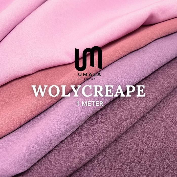 

Kain WollyCreape/WollyCrepe 1 Meter Quality Premium - Bahan Gamis Tunik