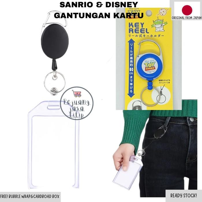 

Gantungan Kunci Kartu Reel Retractable Key Chain Sanrio Disney Jepang
