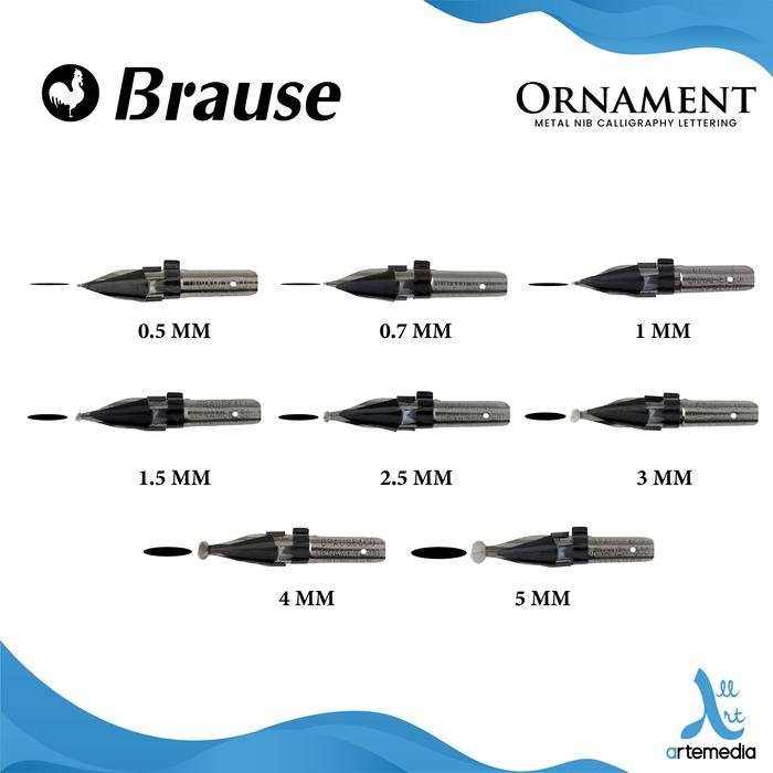 

Mata Pena Kaligrafi Brause Ornament Metal Nib Calligraphy Lettering