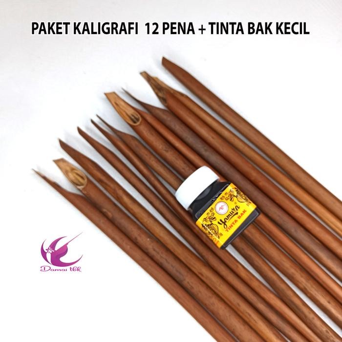 

Kaligrafi Paket 12 pena handam + 1 tinta Bak Kecill