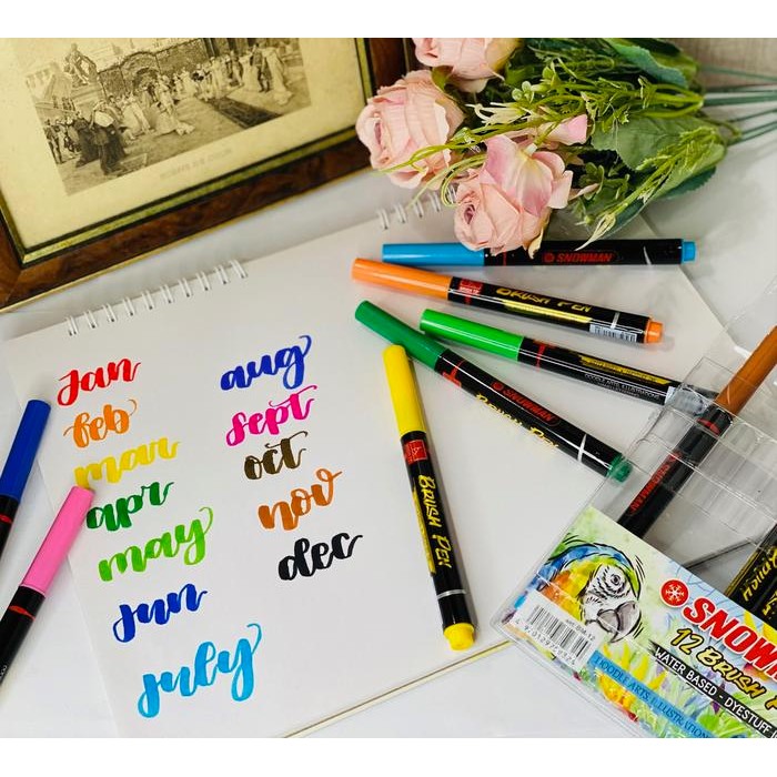 

BRUSH PEN SNOWMAN 12 COLOR