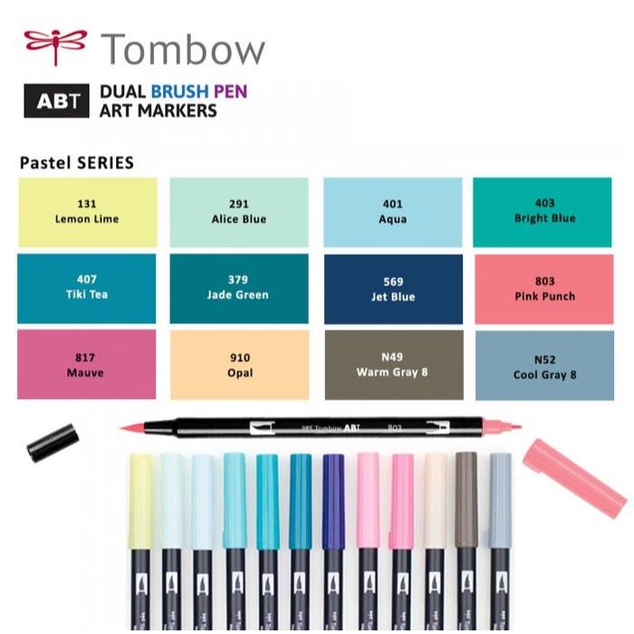 

Tombow Dual Brush Pen ABT - New Colors