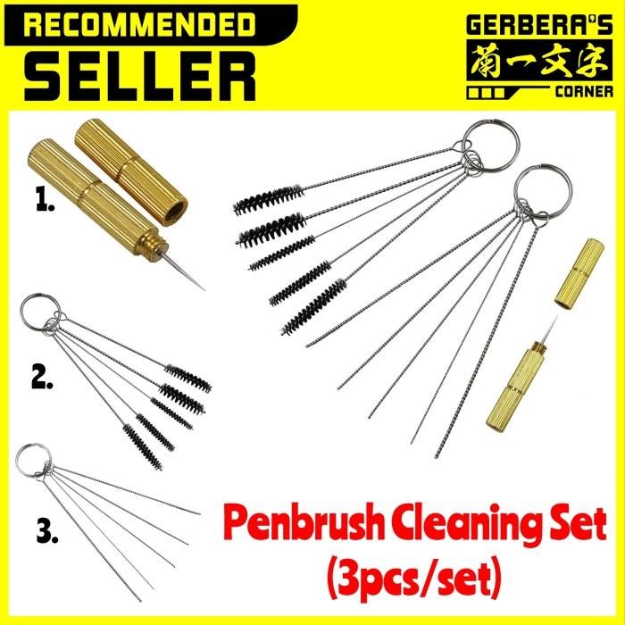 

Nozzle Penbrush Cleaning Set 3pcs Sikat Pembersih Nozzle Airbrush