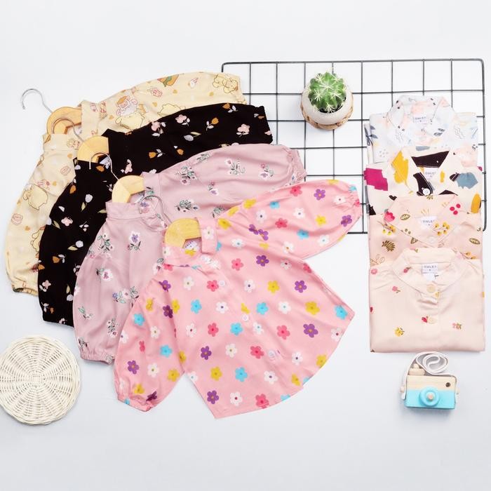 Owlet - Blouse rayon anak / atasan rayon anak / rayon anak perempuan / kemeja rayon / Kaos anak