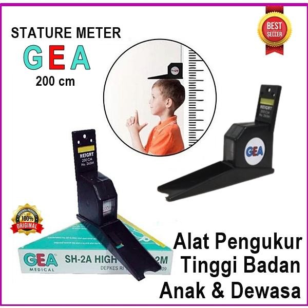 Stature meter GEA 2m meteran pengukur tinggi badan anak dinding murah