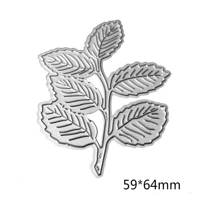 

CUTTING DIES - SIX ROSE LEAVES PATTERN KODE 346
