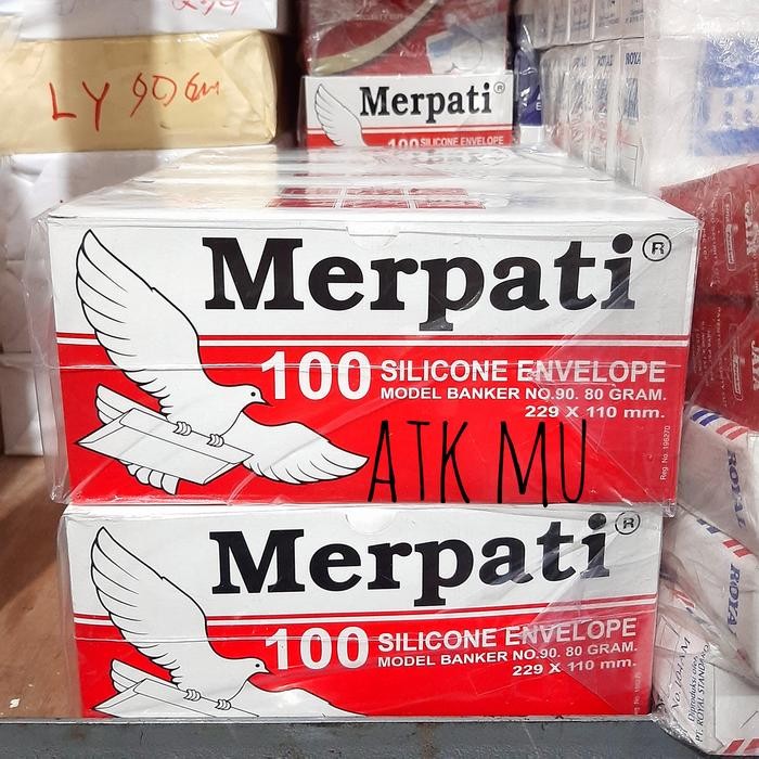 

AMPLOP PUTIH MERPATI 104 & 90 / AMPLOP SILICONE ENVELOPE 1 PAK ISI 100 KODE 269
