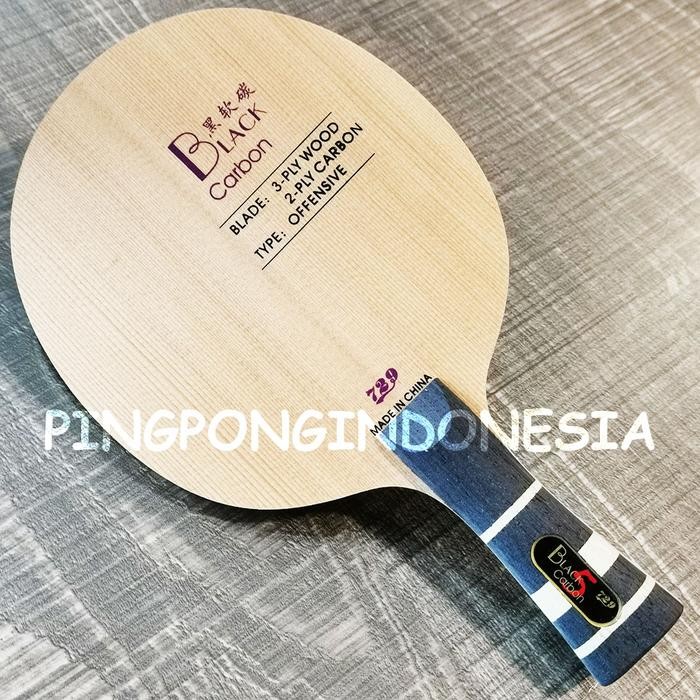 729 Black Carbon 5 - Kayu Pingpong Blade Bet Friendship Ritc Soft Klc