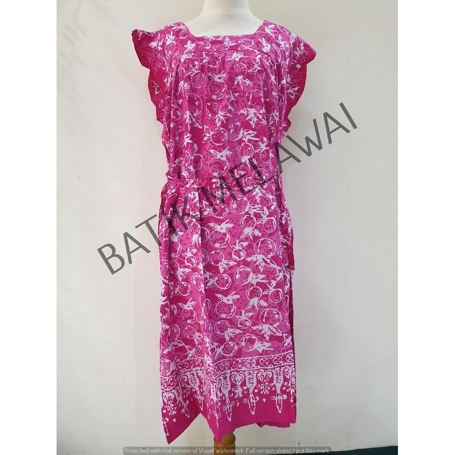 Daster batik PREMIUM LILY Rayon Adem Leher Kotak Tangan Geber *