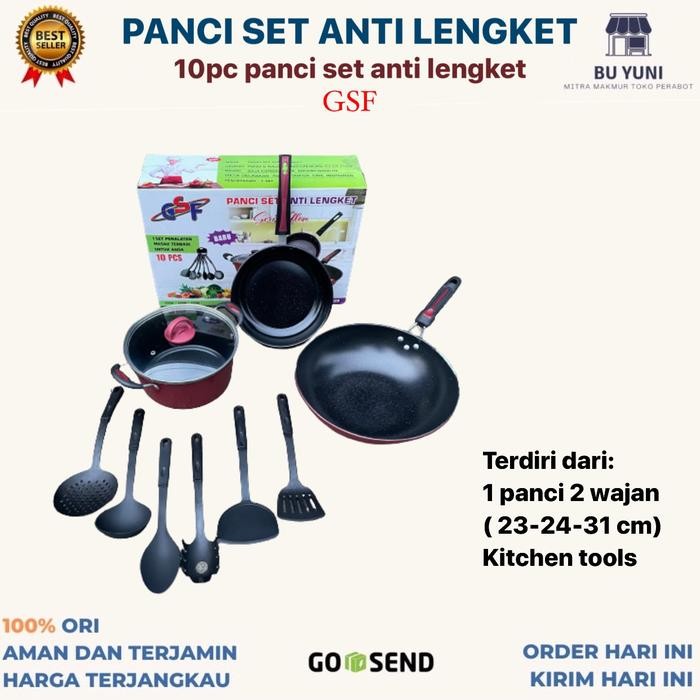 NEW PANCI SET ANTI LENGKET 10 PC ANTI LENGKET PANCI MURAH GSF *