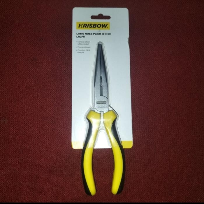 Tang Lancip / Plier Long Nose 8 inch (Krisbow)