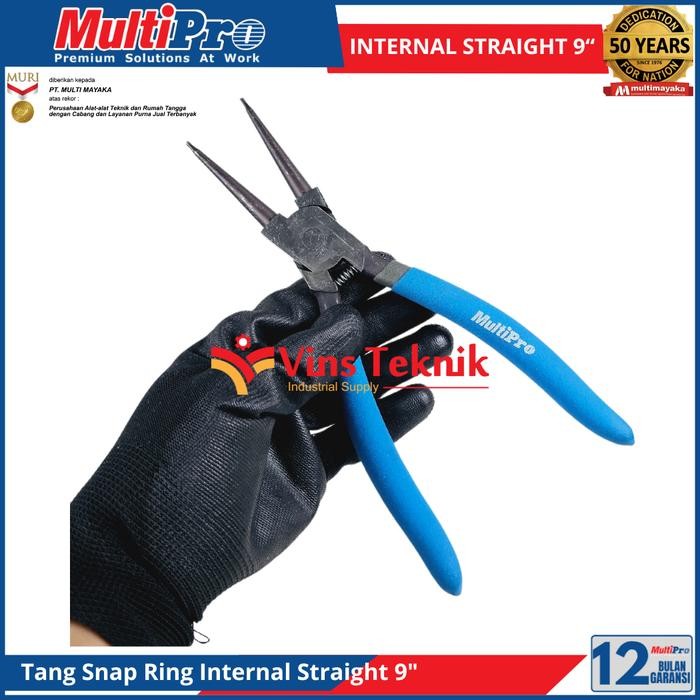 Tang Snap Ring Pliers 9" INTERNAL STRAIGHT 9 INCH MULTIPRO