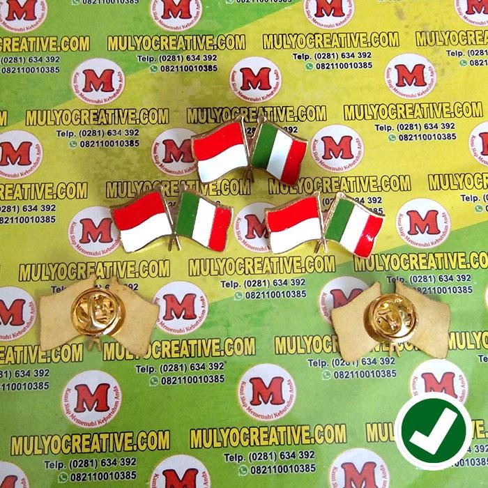 

Lencana Pin Bendera Persahabatan Negara Indonesia Dan Italia PREMIUM