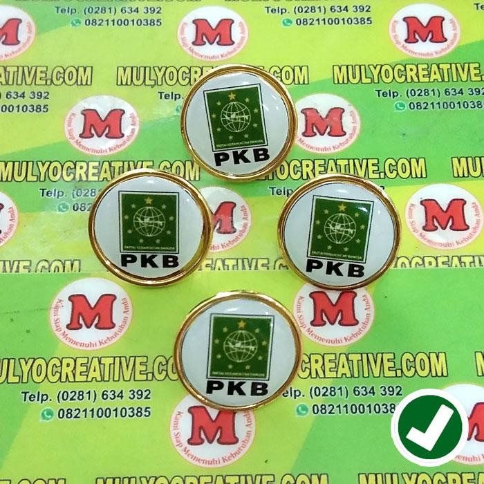 Bross Pin Ukuran 2 Cm Model Bulat Logo Partai PKB PREMIUM