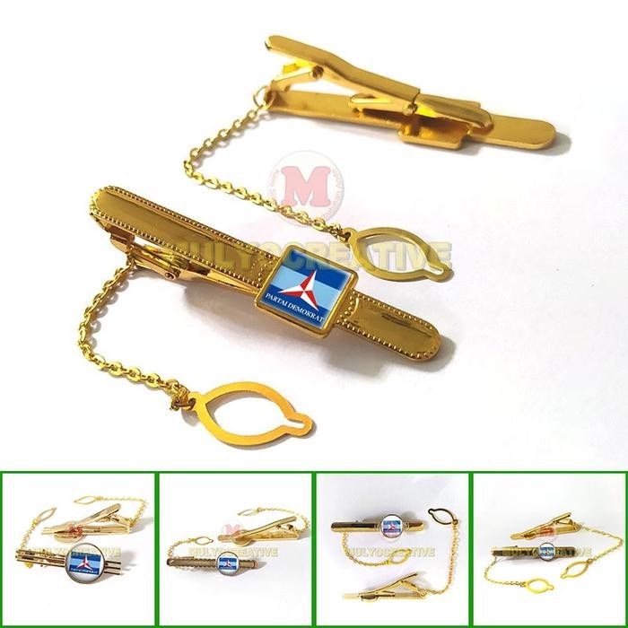 

Jepitan Dasi Demokrat - Tie Bar Clip Partai Demokrat All Model PREMIUM