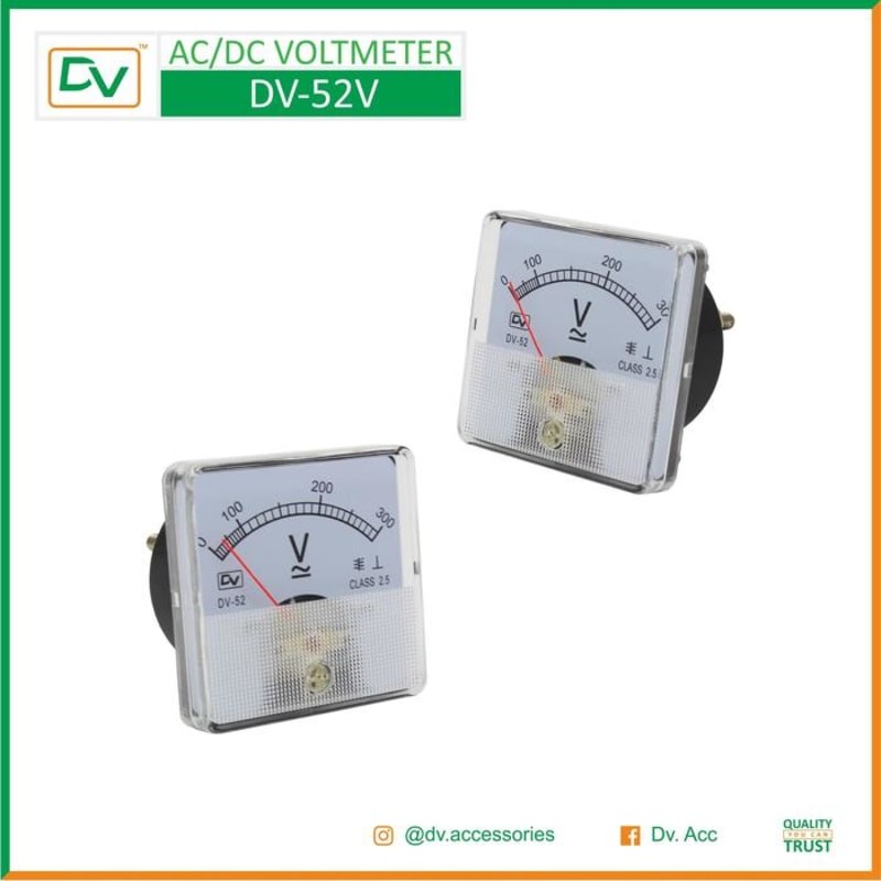PROMO DV AC/DC VOLTMETER DV-52V 0-300V