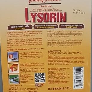 Lysorin Desinfektan 3,7 Liter