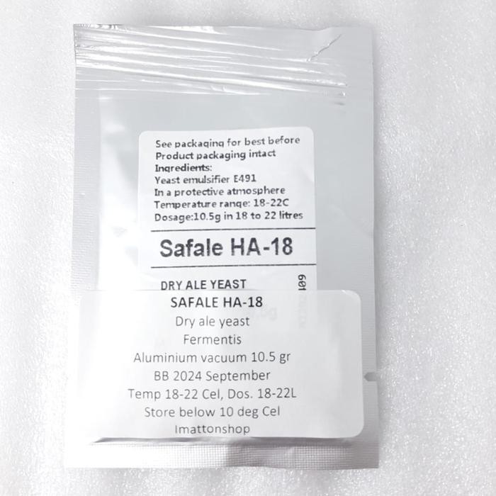 

NEW! IMATTON FERMENTIS SAFBREW HA 18 DRY YEAST HIGH GRAVITY BEER RAGI