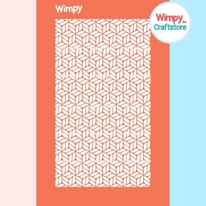 

Polymer Clay Silk Screen Cetakan Texture Motif Stencil Screen Sablon11