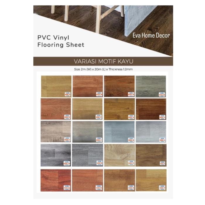 Karpet Vinyl Lantai Motif Kayu / Vinyl Alva Untuk Lantai