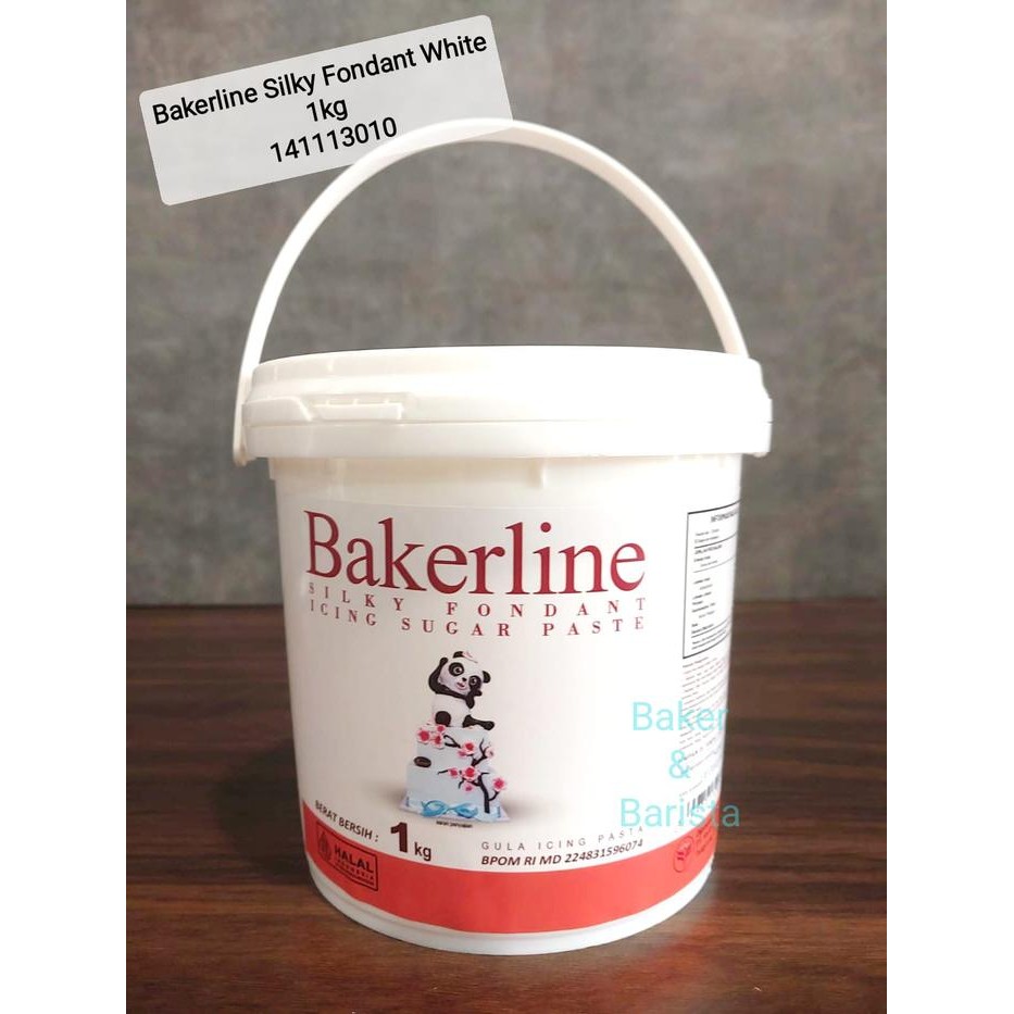 

NEW! BAKERLINE SILKY FONDANT WHITE 1KG / BAKERLINE SILKY FONDANT WHITE 200GR