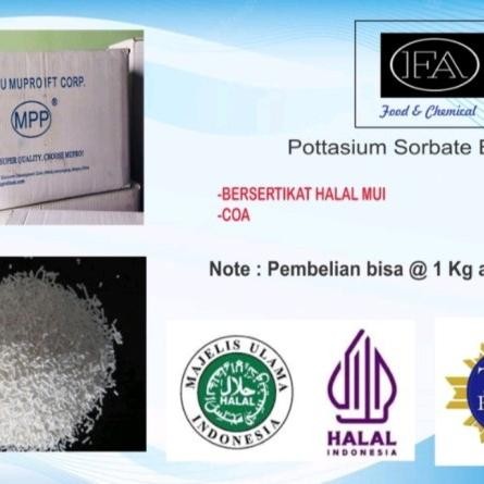 

NEW! POTTASIUM SORBATE EX MUPRO PENGAWET MAKANAN DAN MINUMAN