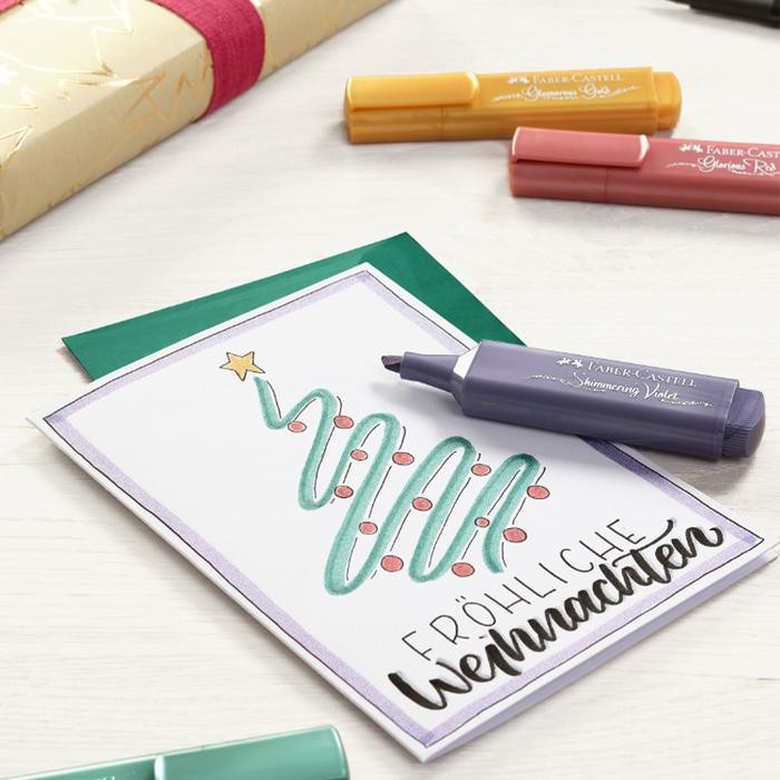 

8Pcs/Box Faber Castell Highlighter Textliner 8 Warna 46 Metallic