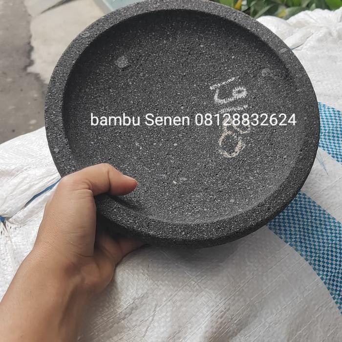 Cobek Batu Bubut Muntilan 18Cm