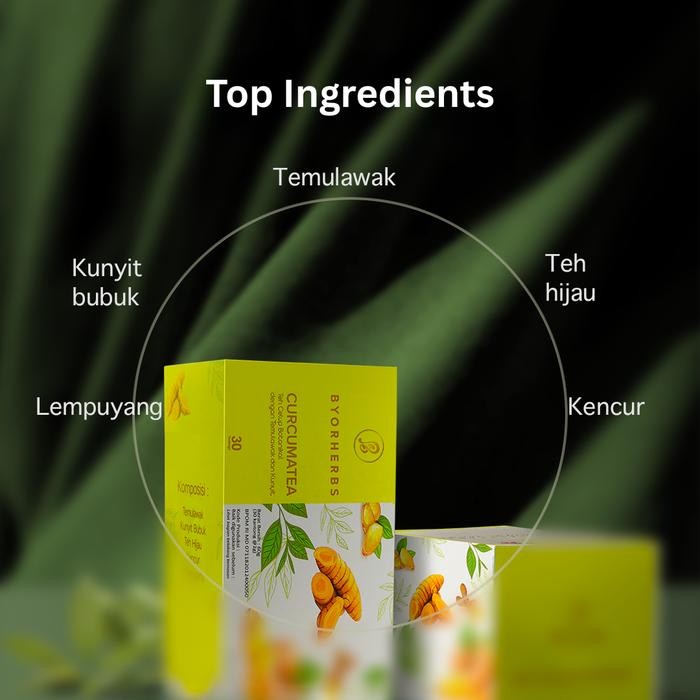 

Ready- Byor Curcumatea - Teh Botanikal Isi 30 Pcs - Minuman Dengan Kandungan Temulawak Dan Kunyit