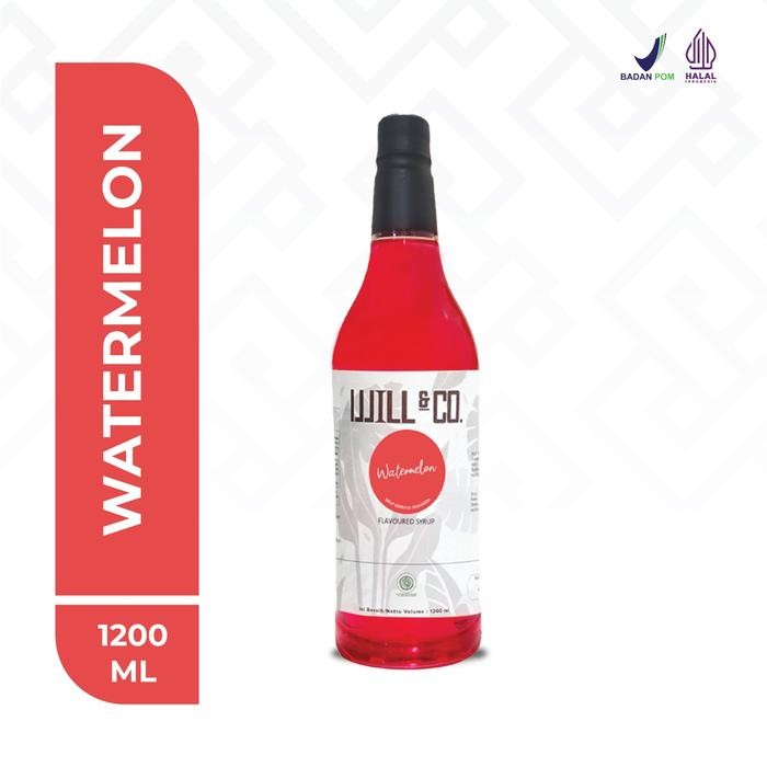 

Ready- Sirup Watermelon Will&Co 1.2 Liter - Sirup Rasa Semangka #Gratisongkir