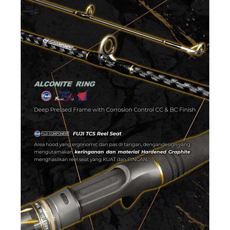 Joran Pancing Daido Trisula Terror Sp / Bc 180Cm Jigging Fuji Alconite - Toms Fishing