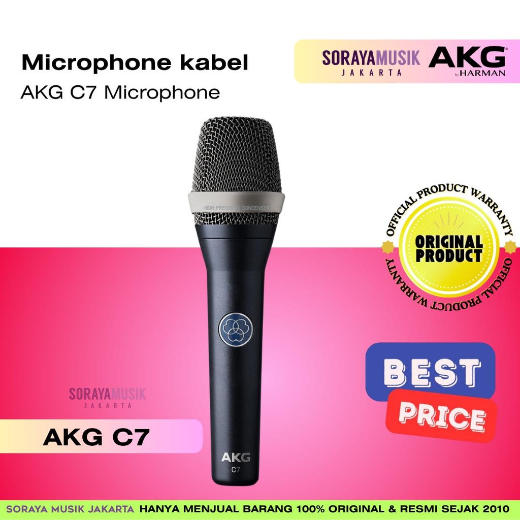 AKG C7 Condenser Vocal Microphone | Vocal Microphone| Microphone | Garansi Resmi Original | Original
