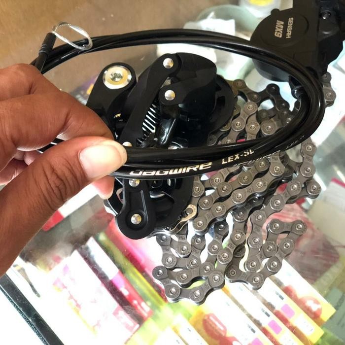 Mini groupset 9 speed Sensah MX9 included kabel Jagwire (terlaris) (termurah) (terbaik)