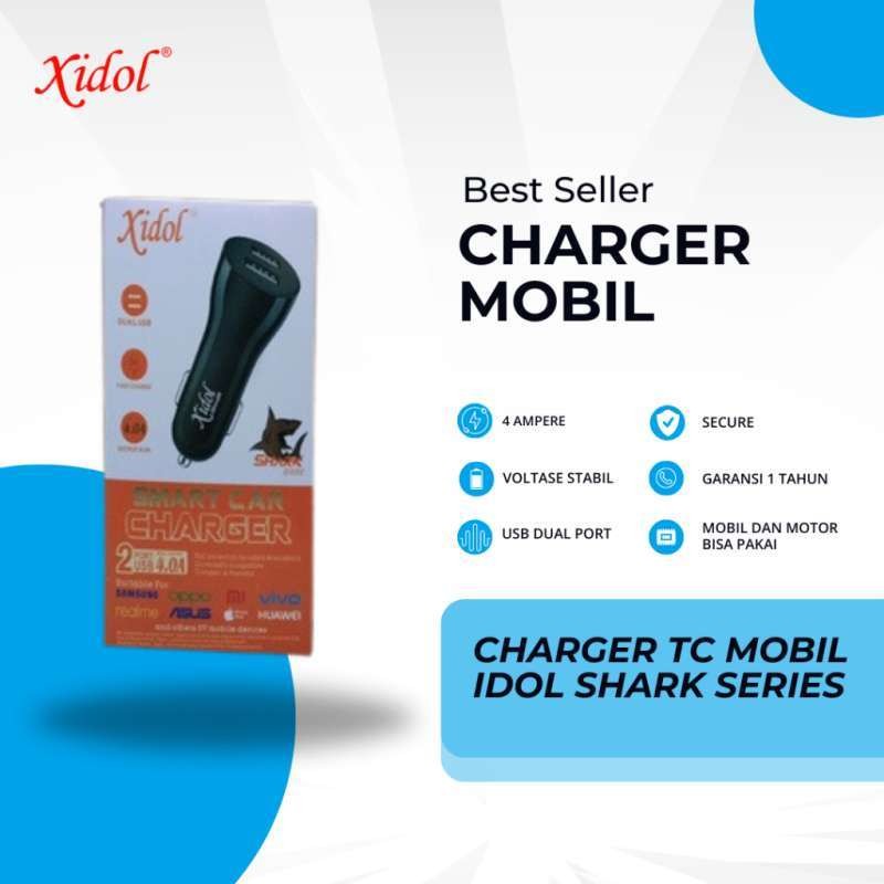 CHARGER MOBIL XIDOL SHARK SERIES BERGARANSI *
