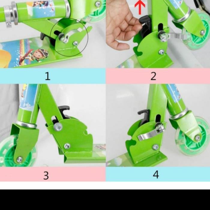 Skuter Scooter Otoped Otopet Besi Anak Bell