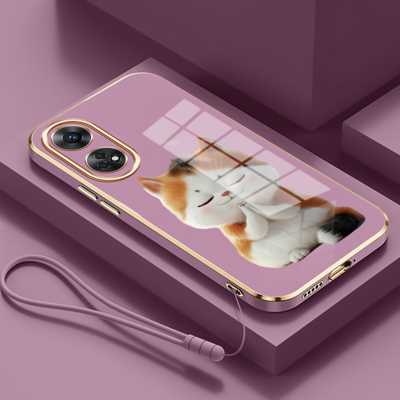 Casing Untuk OPPO Reno 8T 4G Reno 8T 5G Case Casing pola kucing imut Kasing HP Kesing Silikon Softca