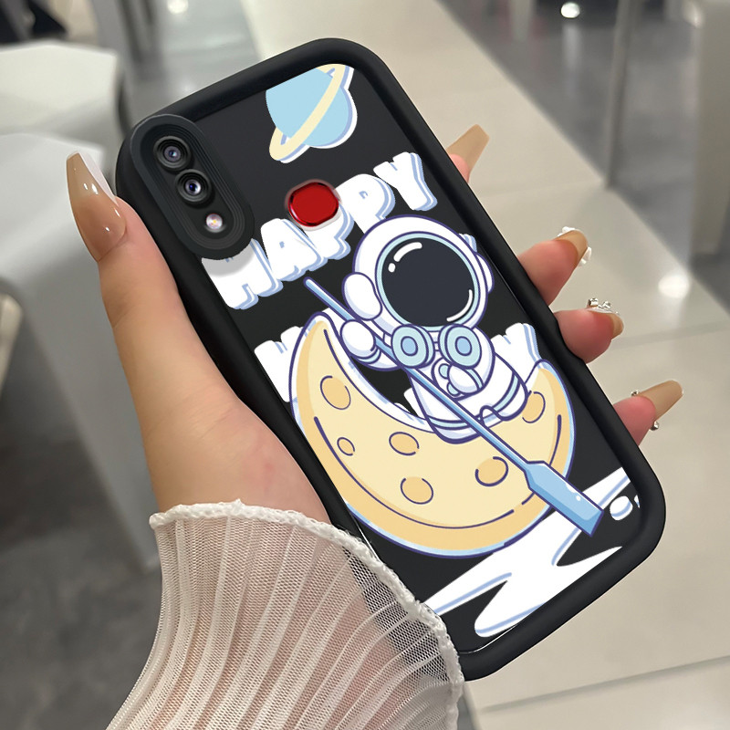 Casing Hp untuk Samsung Galaxy A10s M01s Hp Case Casing pola astronot Kasing HP Cesing mata Kesing S