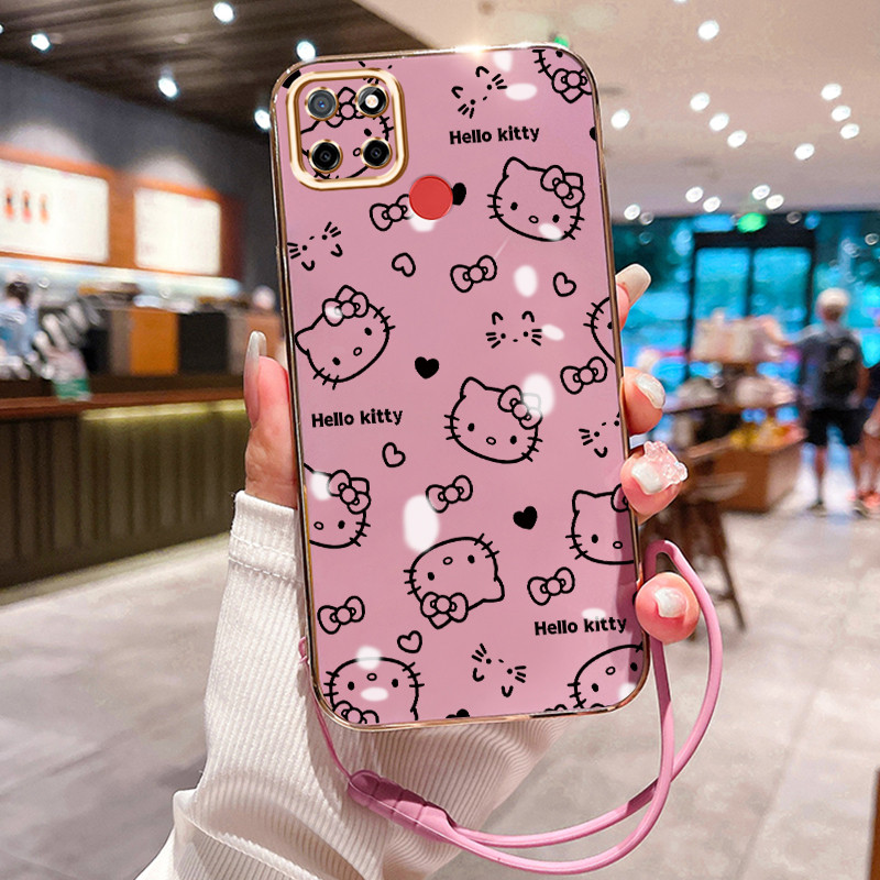 Casing Hp Untuk Realme C12 C25 C25s C15 Case Casing Gambar kartun HP Cesing Silikon Softcase disepuh