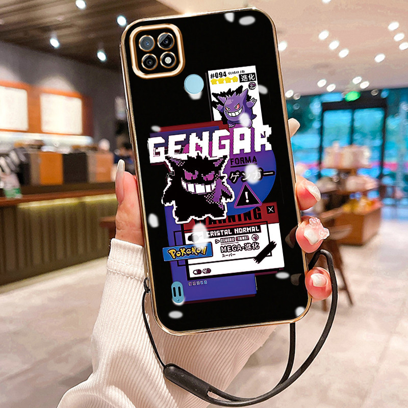 Casing Hp Untuk Realme C21 C21Y C25Y Case Casing Pribadi HP Cesing Silikon Softcase disepuh tali Kas