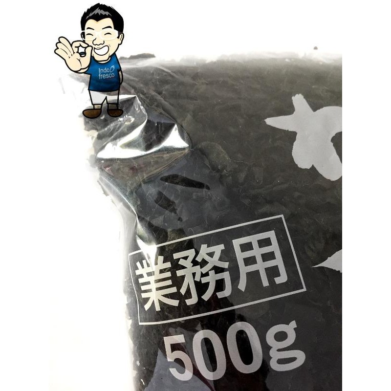 

Cut Wakame- Dried Seaweed- Rumput Laut Kering 500 Gr