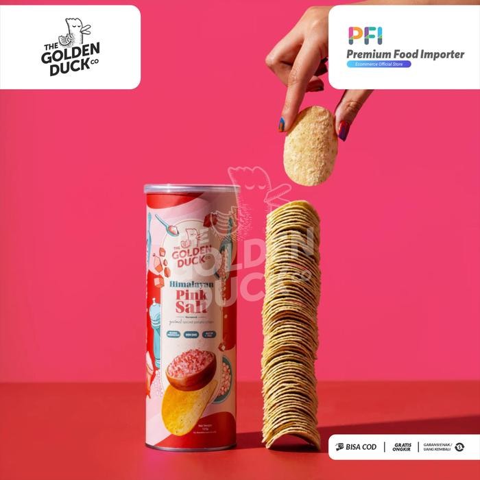 

Ready- The Golden Duck Potato Chips Himalayan Pink Salt 125Gr