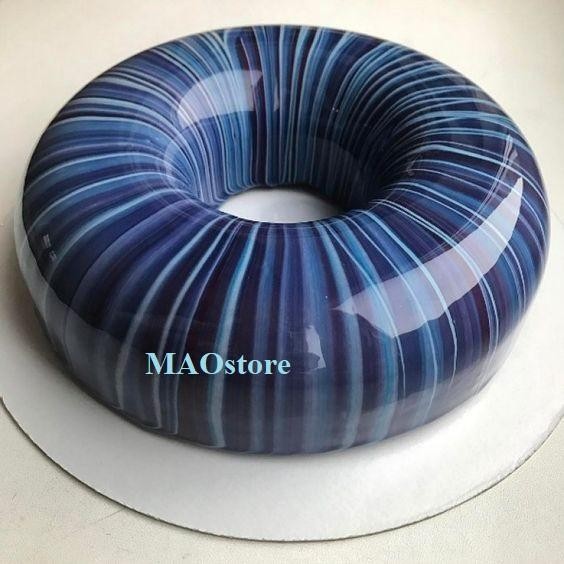 Maostore Cetakan Profesional Silicone Entremet Mirror Round Ring Cake