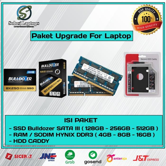 Best Seller Paket Upgrade Laptop Ssd + Ram ( Termurah ) Ddr 3